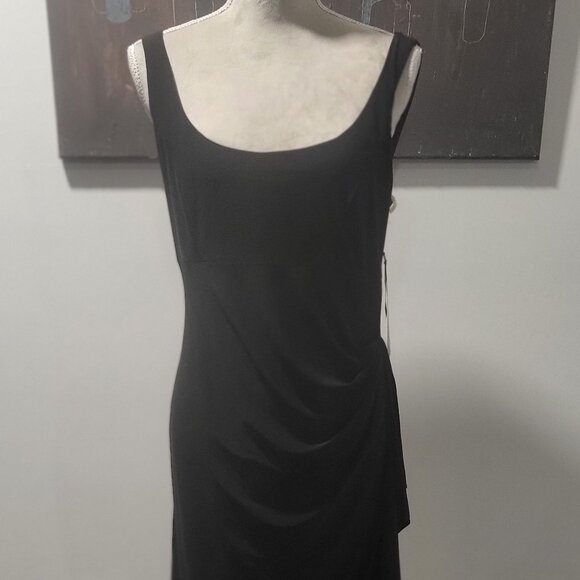 Dressbarn Size 6 Tummy Control Black Dress with tags - Picture 1 of 7